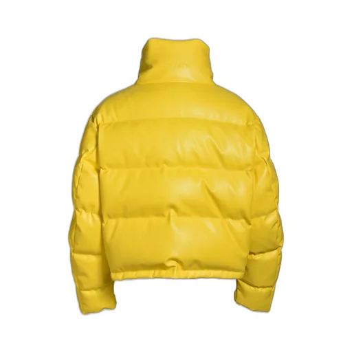 Faux Leather Down Jacket / Yel
