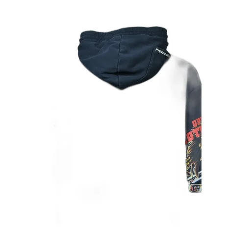 Upside Down Zip Hoodie / Nvy