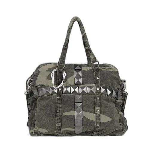 Camo Canvas Stud Bag / Camo