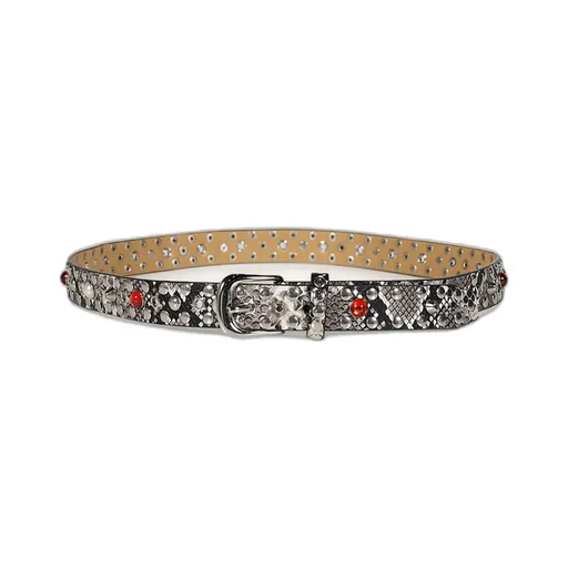Snake Star Studded Belt / Gry Multi