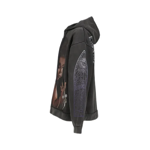 Sacred Being Zip Up / Coal