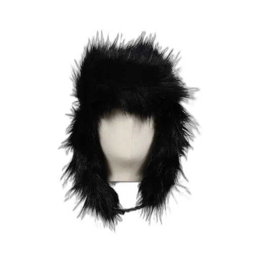 Gunmetal Denim Trapper Hat / Blk