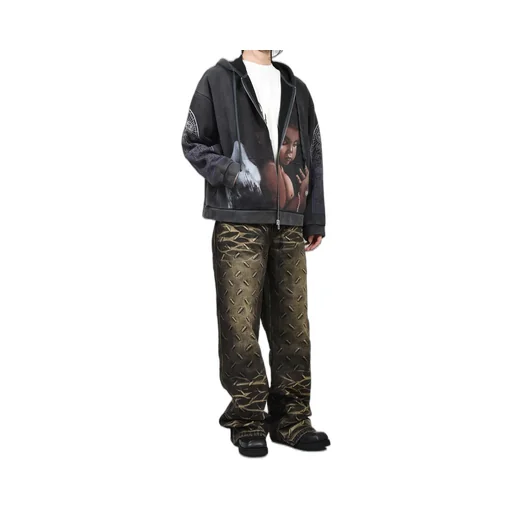 Sacred Being Zip Up / Coal