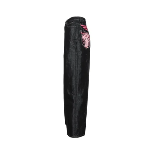 Pink Applique Cross Xl Colossus Jeans / Ind