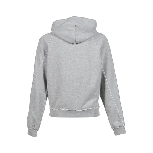 Gray Marl Ecstasy Piped Hoodie / Gry