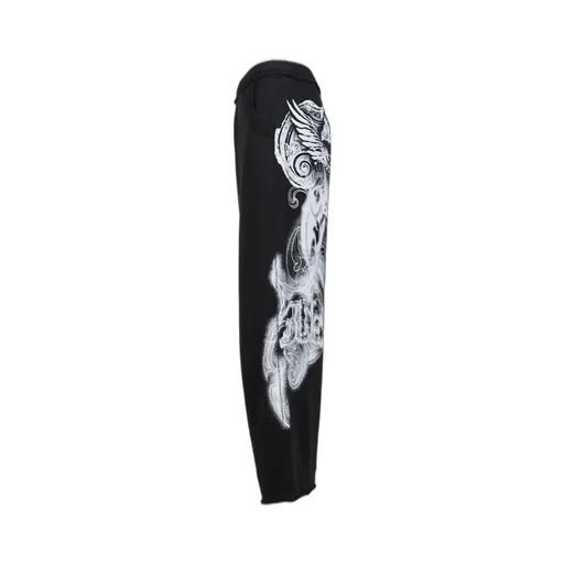 Black Gothic Printed Jogger / Blk
