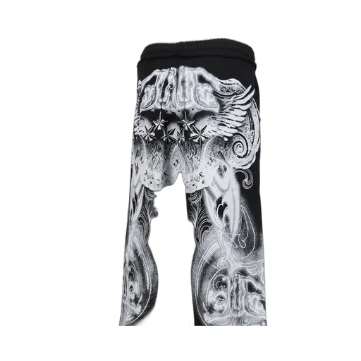 Black Gothic Printed Jogger / Blk