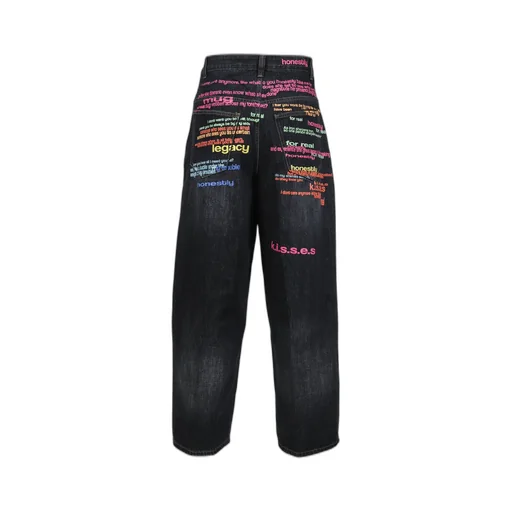 Indigo Rainbow Script Xl Colossus Jean / Ind