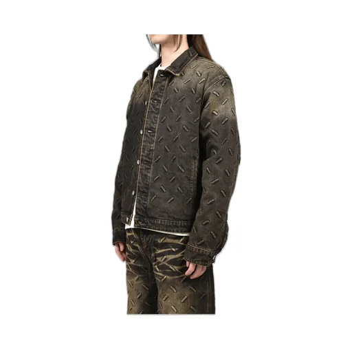 Thread Plate Jacket / Coal, Tan