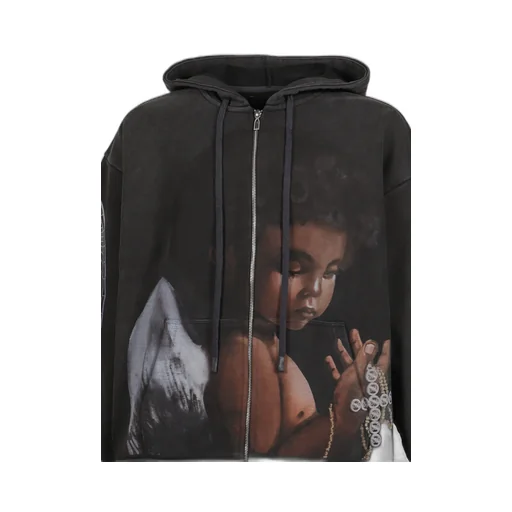 Sacred Being Zip Up / Coal