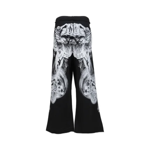Black Gothic Printed Jogger / Blk