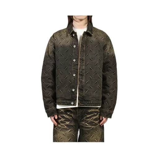 Thread Plate Jacket / Coal, Tan
