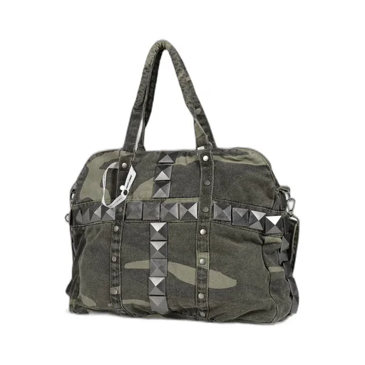 Camo Canvas Stud Bag / Camo