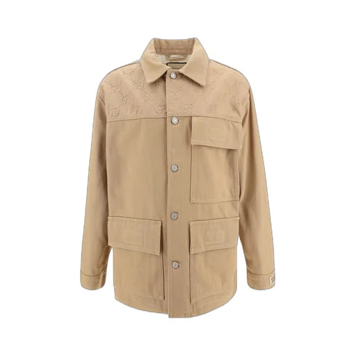 Gucci Gg Detail Denim Jacket
