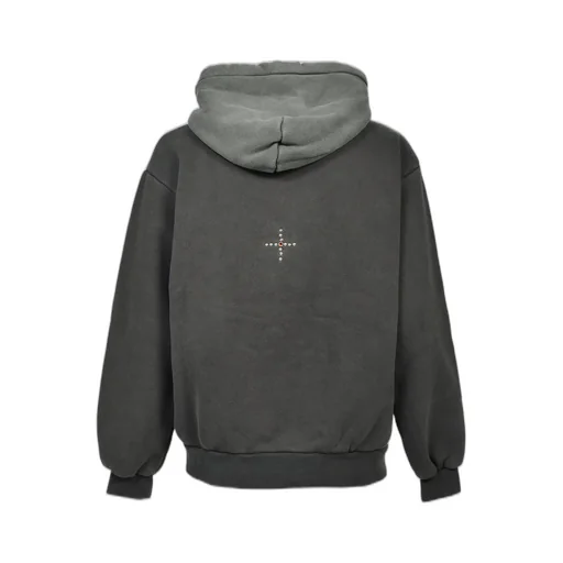 Swjp Zip Up Hoodie W/ Custom Studs Nubian / Gry