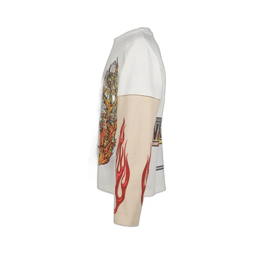 Flame Glass Double Jersey / Cloud, Multi