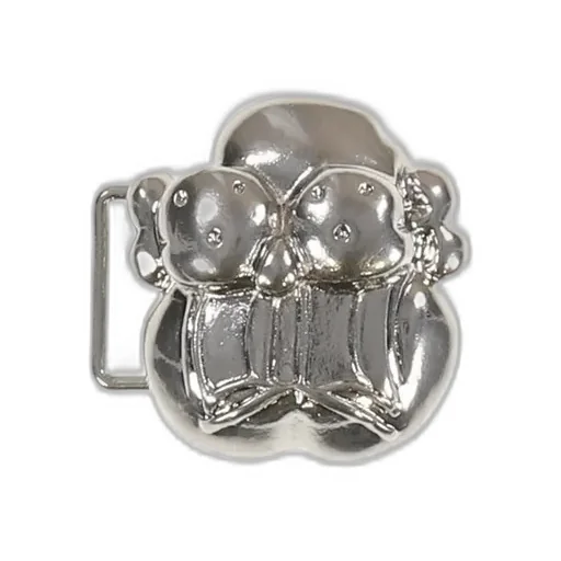 Finesse Pup Belt Buckle- Brass / Blk