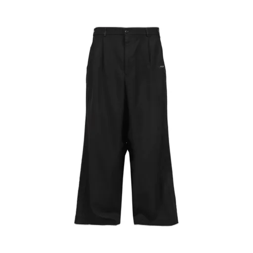 Wollen Twill Black New Tailored Pants / Blk