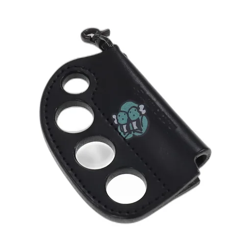 Leather Knuckle Lighter Case / Blk