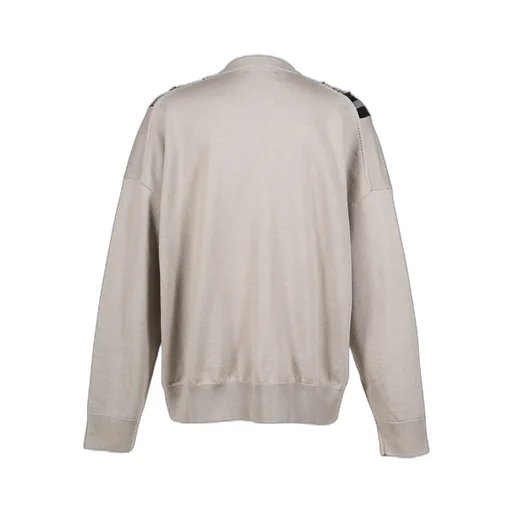 Multi Stripe Zip Up Crew / Bei Blk