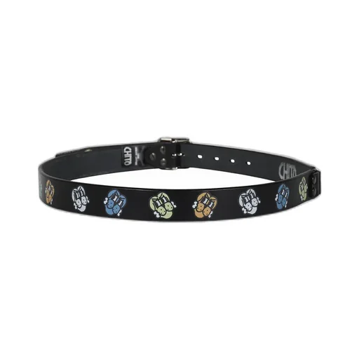 Finesse Pup Print Belt / Black