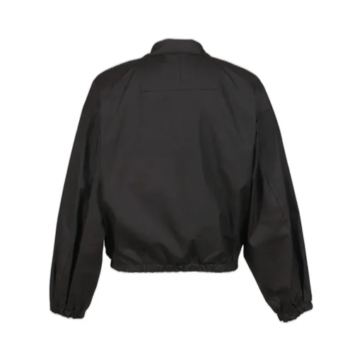 Draped Blouse In Cotton/Black