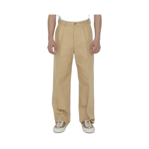 Gucci Logo Embroidered Pressed Crease Trousers