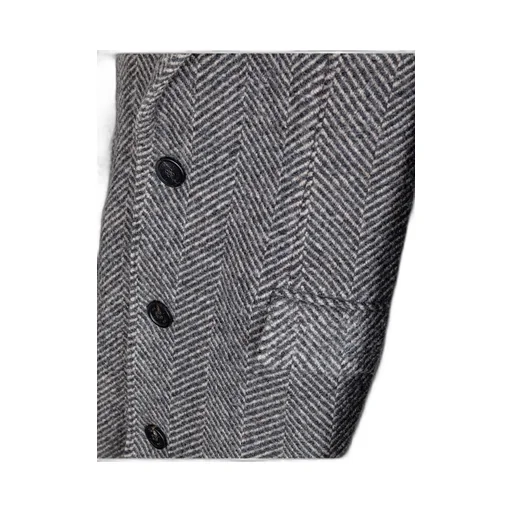 Golden Goose Deluxe Brand Single-Breasted Herringbone Coat
