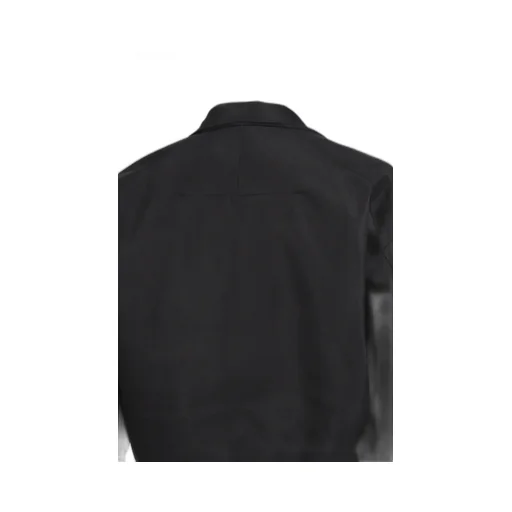 Draped Blouse In Moleskin / Black