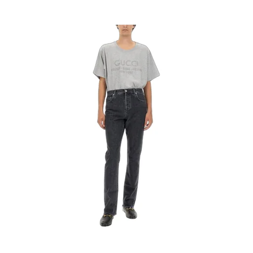 Gucci Raw Cut Hem Mid Rise Jeans
