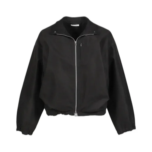 Draped Blouse In Moleskin / Black