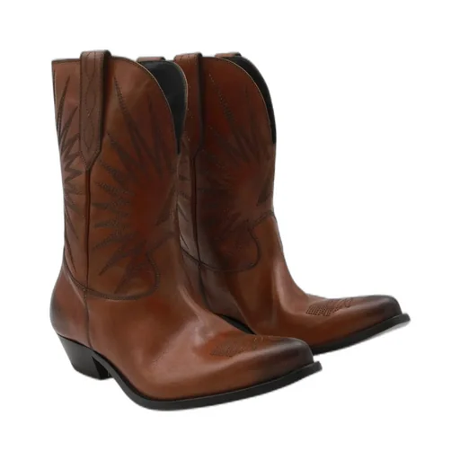 Golden Goose Deluxe Brand Wish Star Embroidered Boots
