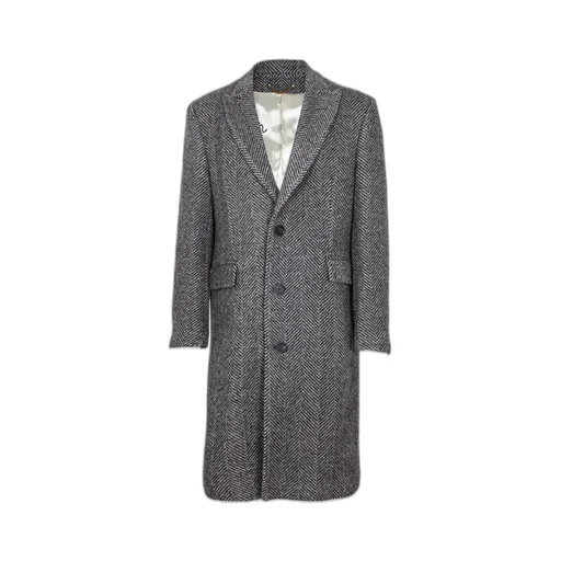 Golden Goose Deluxe Brand Single-Breasted Herringbone Coat