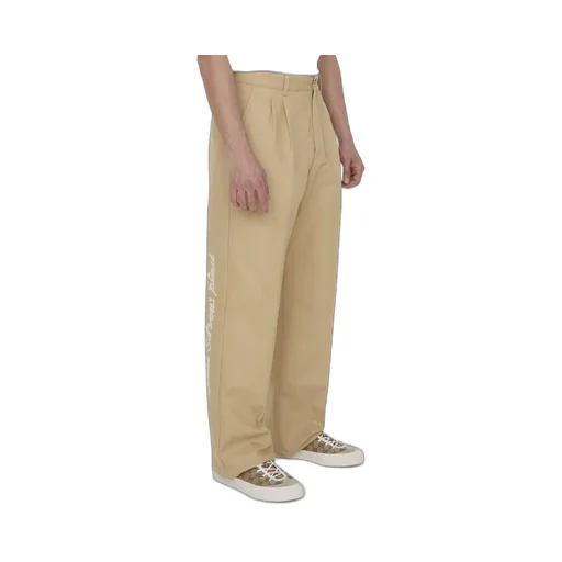Gucci Logo Embroidered Pressed Crease Trousers