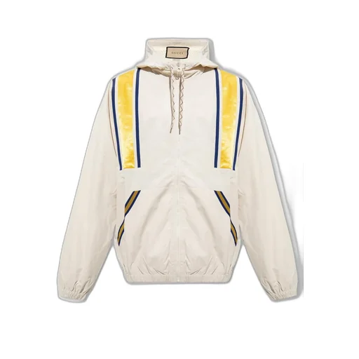 Gucci Striped Detail Hooded Jacket