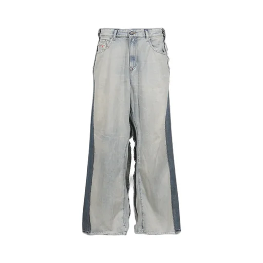 Blue Denim Blue Oversized Jean - Belt / Ind