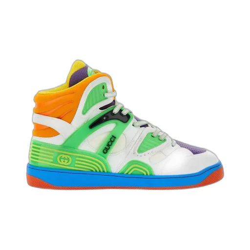 Gucci Panelled High Top Basketball Sneakers