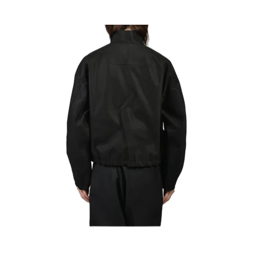 Draped Blouse In Moleskin / Black