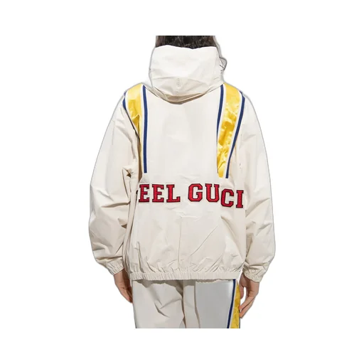 Gucci Striped Detail Hooded Jacket