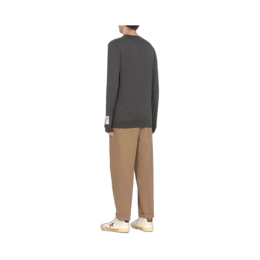 Golden Goose Deluxe Brand Logo Patch Crewneck Jumper