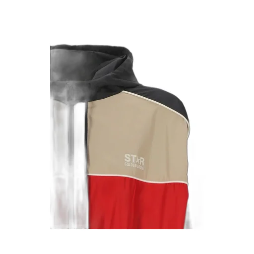 Golden Goose Deluxe Brand Colourblock Zipped Drawstring Hoodie