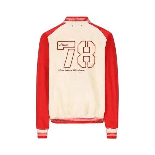 Golden Goose Deluxe Brand Logo Embroidered Bomber Jacket