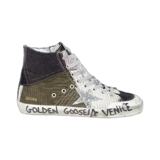 Golden Goose Deluxe Brand Patchwork High-Top Sneakers
