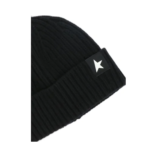 Golden Goose Deluxe Brand Star Patch Ribbed Beanie