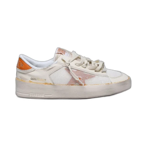 Golden Goose Deluxe Brand Stardan Distressed-Effect Lace-Up Sneakers