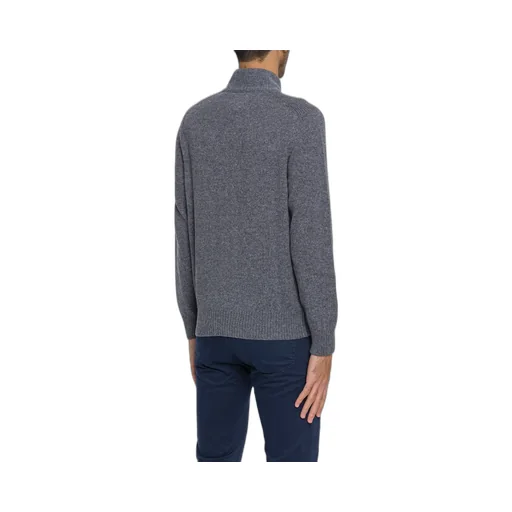 Gran Sasso High-Neck Buttoned Cardigan