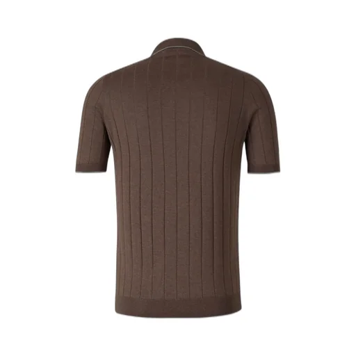 Gran Sasso Short-Sleeved Knitted Polo Shirt