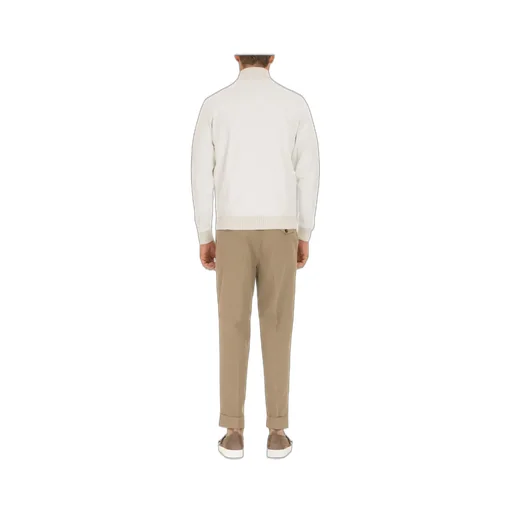 Gran Sasso High Neck Buttoned Knitted Top