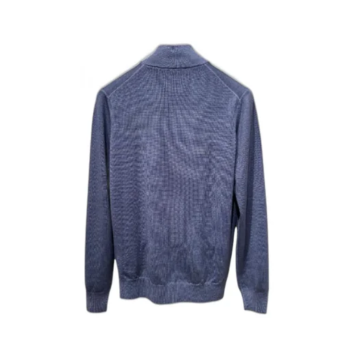 Gran Sasso Wool Knitted Zip Jersey Jumper