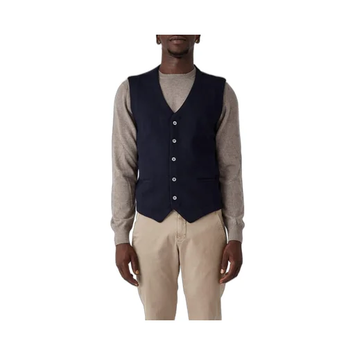 Gran Sasso V-Neck Buttoned Vest